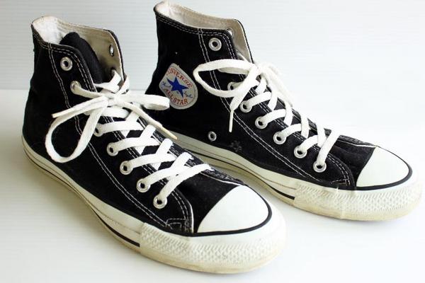 90s USA製 CONVARSEコンバース ALLSTARオールスター HI 黒 8