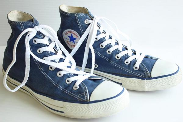 90s USA製 CONVARSEコンバース ALLSTARオールスター HI 紺 9 ...