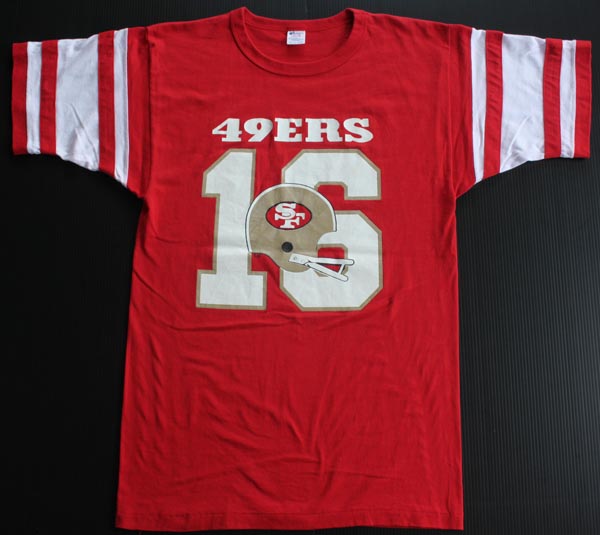 80年代 チャンピオン Champion トリコタグ NFL SANFRANCISCO 49ERS サンフランシスコフォーティナイナーズ スポーツプリントTシャツ USA製 メンズL ヴィンテージ /eaa261556