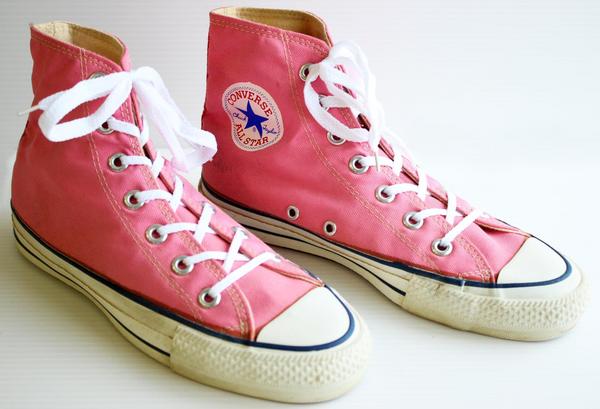 80s USA製 Converse All Starコンバースオールスターピンク - スニーカー