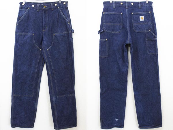 90s Usa製 Carharttカーハート デニム ダブルニー ペインターパンツ W33 Sixpacjoe Web Shop