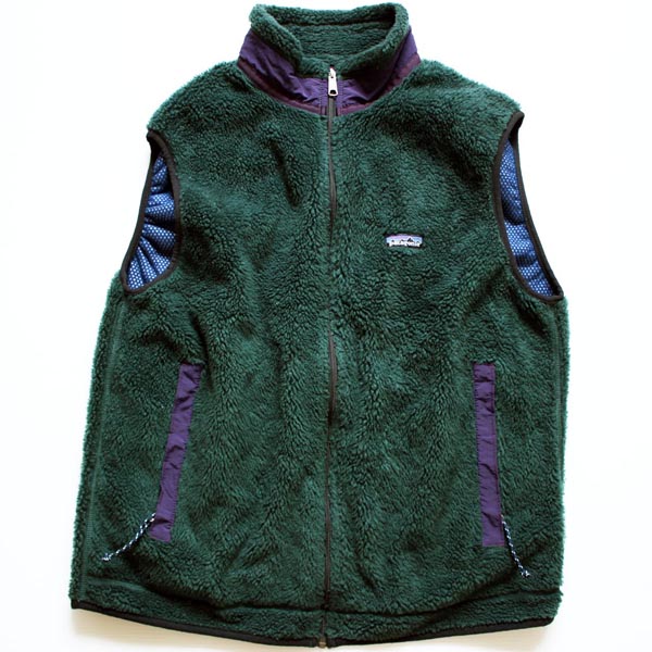 90s USA製 patagoniaパタゴニア レトロX フリースベスト 深緑 XL