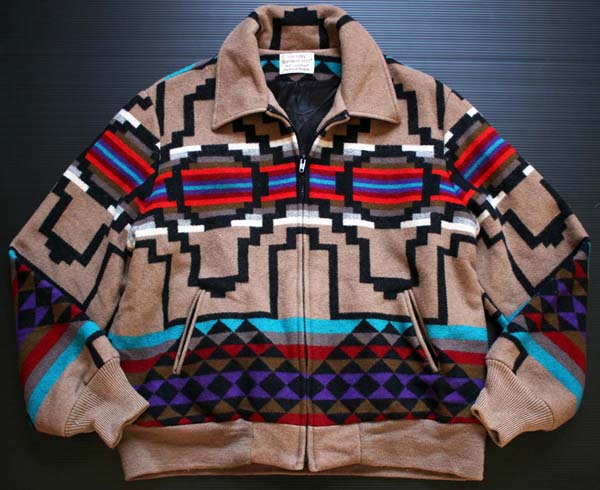 80s PENDLETONペンドルトン ネイティブ柄 ウールジャケット L