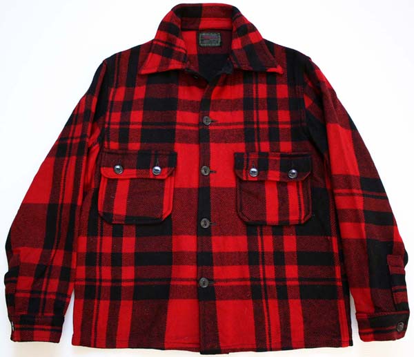 50s Chippewaチペワ チェック ウール シャツジャケット 赤×黒