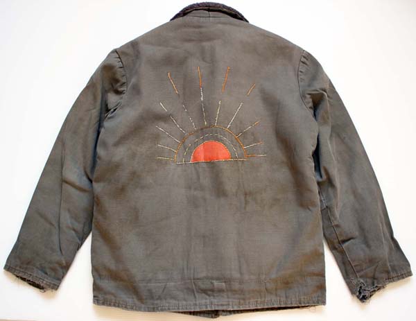 60s 民間 N-1タイプ 刺繍入り ボアライナー デッキジャケット