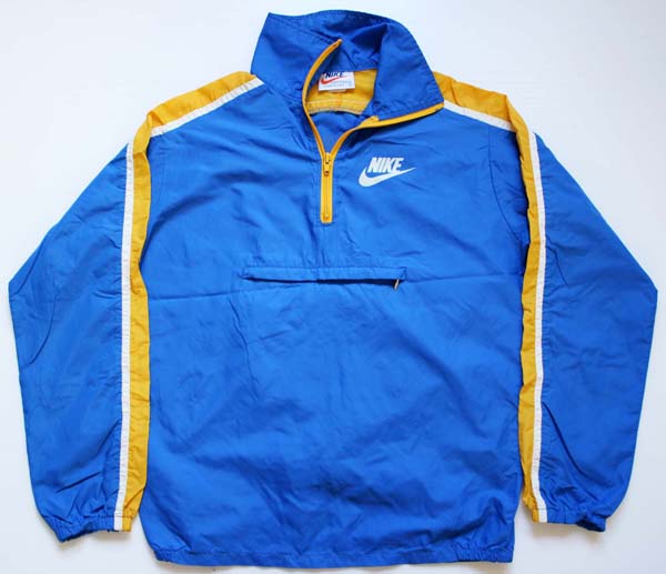 70s USA製 NIKEナイキ ナイロンジャケット 青 YOUTH XL - Sixpacjoe 