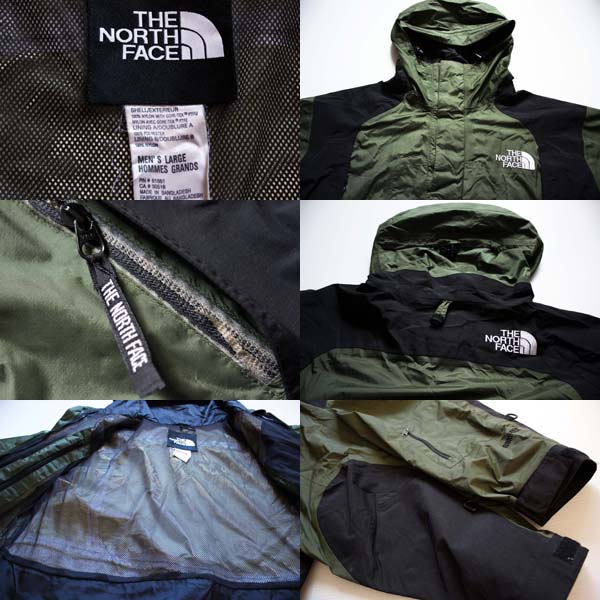 THE NORTH FACE ノースフェイス　マウンテンパーカーXL 黒緑　a3