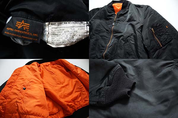 USA製　90s ALPHA INDUSTRIES MA-1