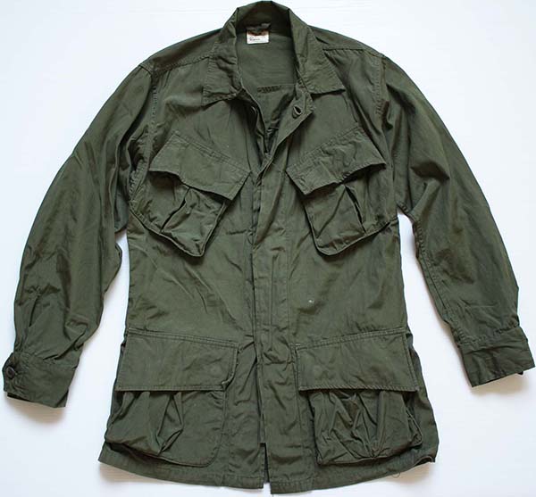 60s 米軍 U.S.ARMY ジャングルファティーグジャケット ノンリップ 3rd