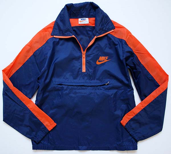 70s USA製 NIKEナイキ ナイロンジャケット オレンジ×紺 M - Sixpacjoe ...