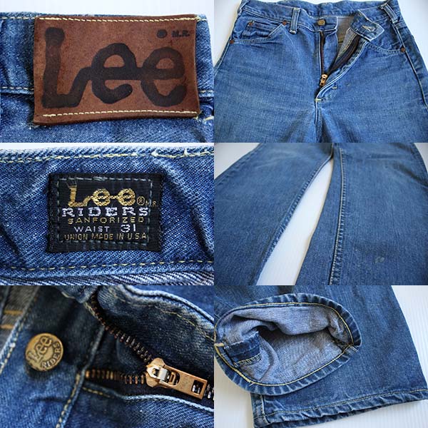 70s USA製 Leeリー 200Z サイド黒タグ デニムパンツ w31★101Z - Sixpacjoe Web Shop