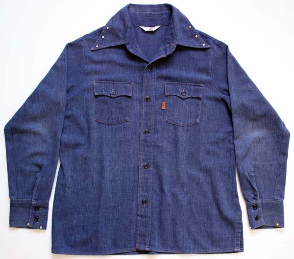 70s Levi'sリーバイス スタッズ付き シャツ - Sixpacjoe Web Shop