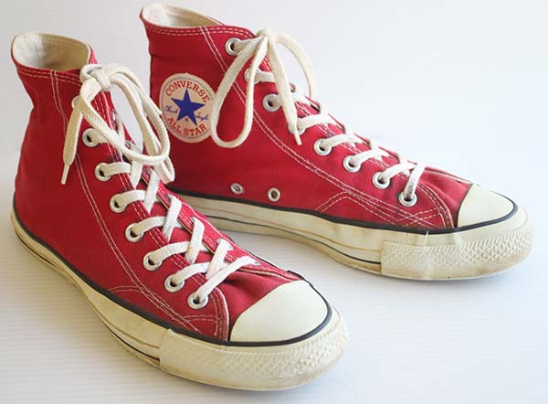 80's VINTAGE USA製 CONVERSE ALLSTAR 赤