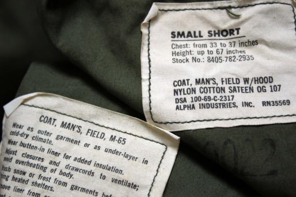 60s 米軍 U.S.ARMY M-65 フィールドジャケット 2nd オリーブ