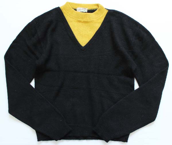 50s Laurentian ツートン ニットセーター M - Sixpacjoe Web Shop