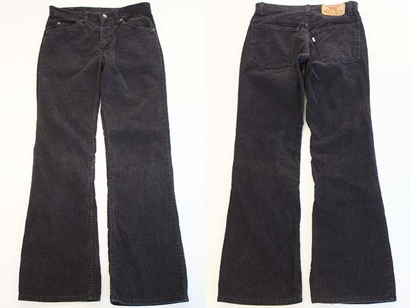 80s Levi'sリーバイス 517-1558 コーデュロイパンツ 黒 w29 L30 