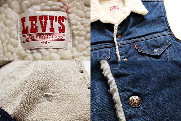 80s USA製 Levi'sリーバイス ボアライナー デニムベスト M - Sixpacjoe