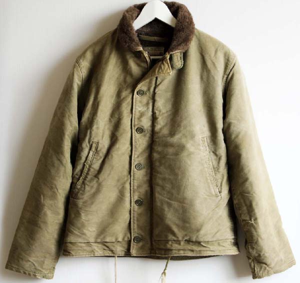 40s 米軍 U.S.NAVY N-1 デッキジャケット オリーブドラブ 40 - Sixpacjoe Web Shop