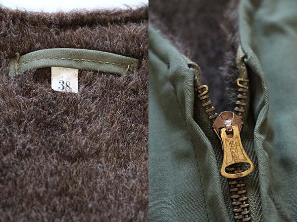 40s 米軍 U.S.NAVY アルパカライナー ベスト 38 - Sixpacjoe Web