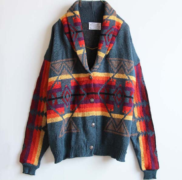 ヴィンテージ】70s USA製 PENDLETON ネイティブ柄 - ステンカラーコート