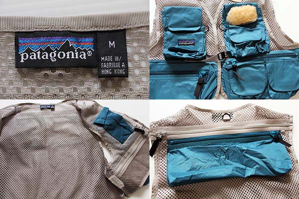 90s patagoniaパタゴニア ショーティー メッシュ フィッシングベスト M