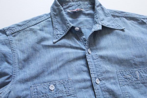 70s King Kole コットン シャンブレーシャツ M - Sixpacjoe Web Shop
