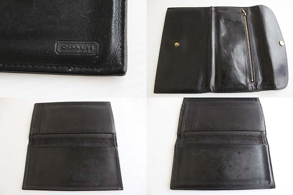 レア】オールドコーチ COACH ミニウォレット BLACK レディース