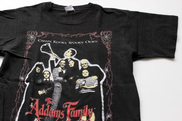90s USA製 Addams Familyアダムスファミリー コットンTシャツ 黒 M - Sixpacjoe Web Shop