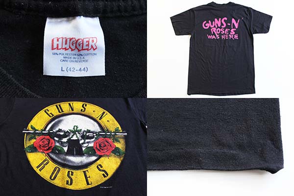 初期 87年 GUNS N' ROSES Tシャツ L ビンテージ 80s 80年代 GUNS ROSES