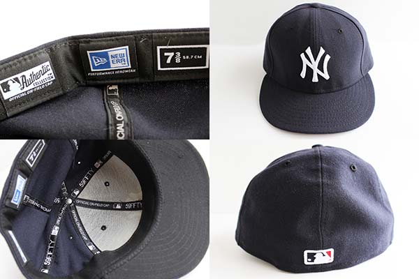 USA製 NEW ERA 59FIFTY MLB New York Yankees ニューヨーク ヤンキース ベースボールキャップ 紺