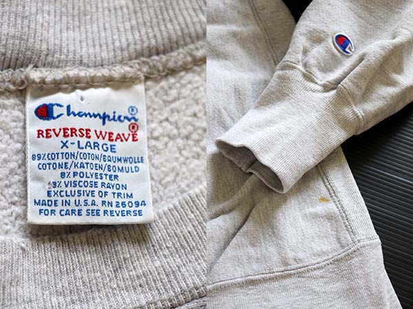 80s champion reverse weave hoodie 目無し