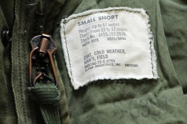 70s 米軍 U.S.ARMY M-65 フィールドジャケット S-S - Sixpacjoe