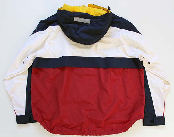 90s TOMMY HILFIGERトミーヒルフィガー マルチカラー 切り替え プル