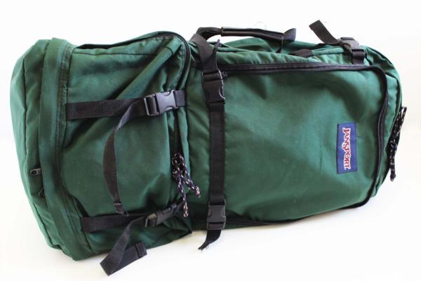 【極美品】レアモデル jansport 80s USA製 レザーパッチ 2way