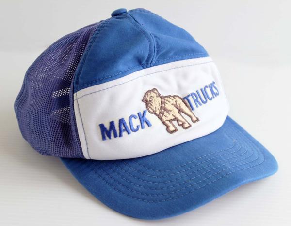 80s MACK TRUCKS メッシュキャップ 青×白 - Sixpacjoe Web Shop