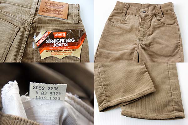 デッドストック★80s Levi'sリーバイス コーデュロイパンツ 薄茶 キッズ - Sixpacjoe Web Shop