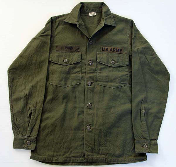 60s 米軍 U.S.ARMY ユーティリティシャツ 14.5 - Sixpacjoe Web Shop