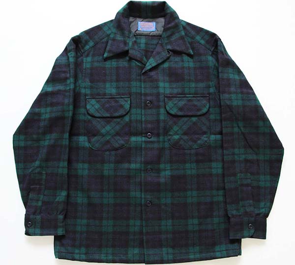 70s USA製 PENDLETONペンドルトン ブラックウォッチ タータンチェック 