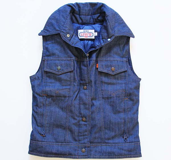 70's USA製Levi'sリーバイス スキー デニムダウンベスト9/10 - Sixpacjoe Web Shop