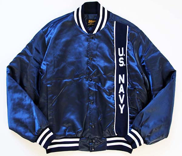 70s Swingster U.S.NAVY キルティングライナー ナイロンジャケット 紺 L