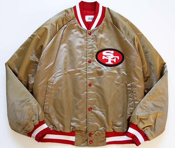 90s USA製 Chalk Line 49ERS ナイロンスタジャン L - Sixpacjoe Web Shop