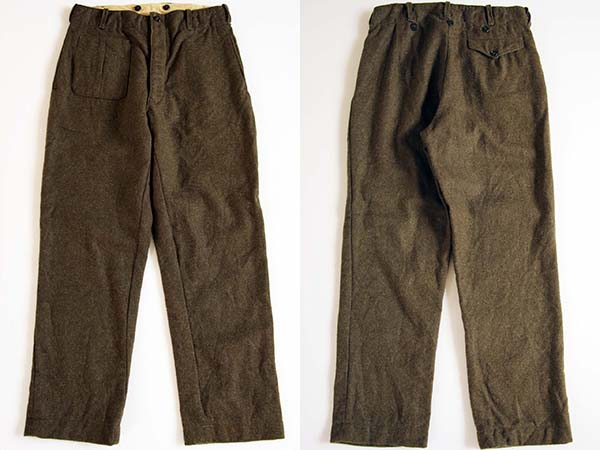 60s ギリシャ軍 実物 ウールパンツ 6 - Sixpacjoe Web Shop