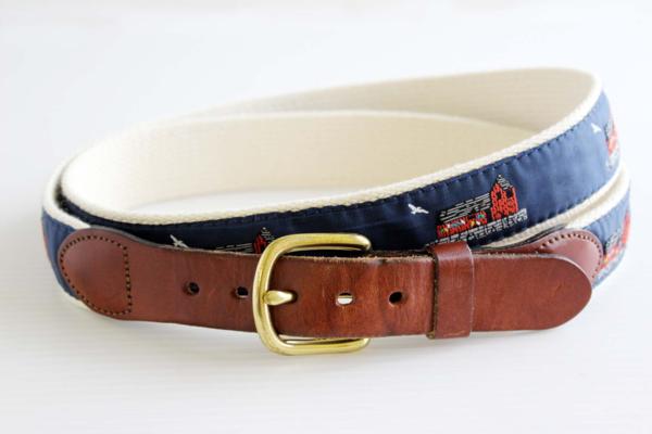 USA製 Leather Manハンドメイド コットン ベルト42☆339