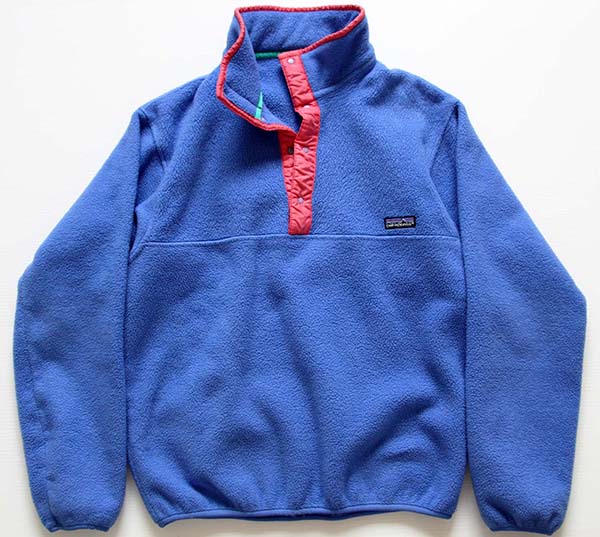 90s USA製 patagoniaパタゴニア フリース スナップT 薄紫×ピンク M ...