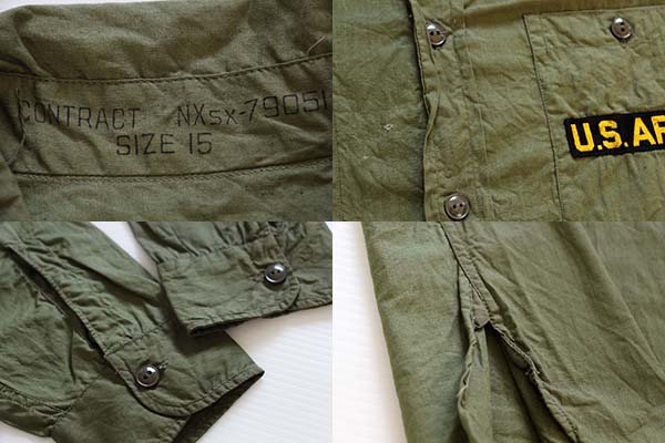 デッドストック☆40s 米軍 USN N-3 コットンポプリンシャツ 15☆B