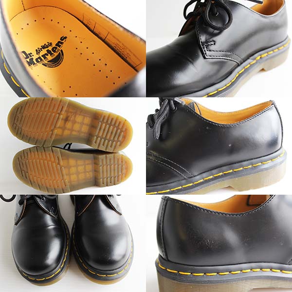 ドクターマーチン 3ホール 黒 UK4ローファー/革靴