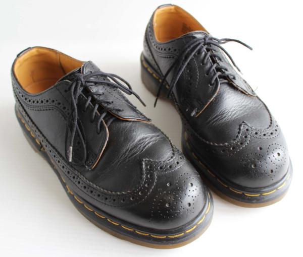 英国製 DR.MARTENSドクターマーチン ウイングチップ レザーシューズ 黒 UK6 - Sixpacjoe Web Shop