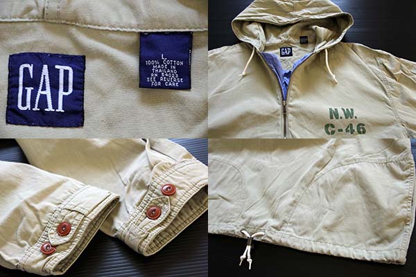 90s GAPギャップ プルオーバー コットンパーカー L - Sixpacjoe Web Shop