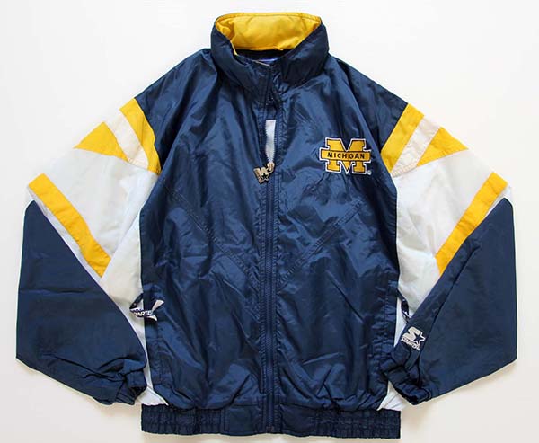 90s STARTERスターター MICHIGAN ナイロンジャケット S - Sixpacjoe Web Shop