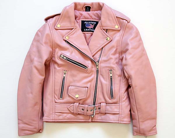 Allstate Leather ダブルライダース レザージャケット ピンク キッズ Sixpacjoe Web Shop